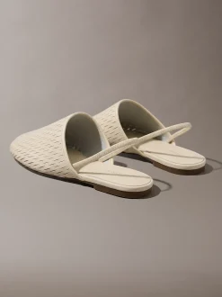 Leren slingback muiltjes