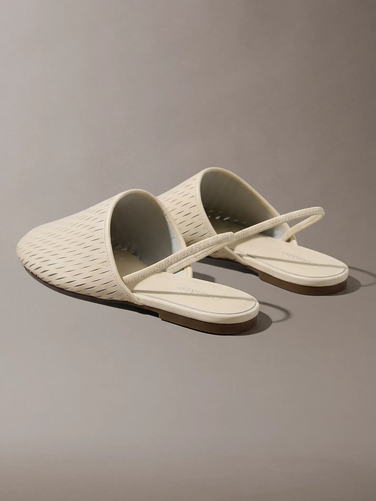 Leren slingback muiltjes