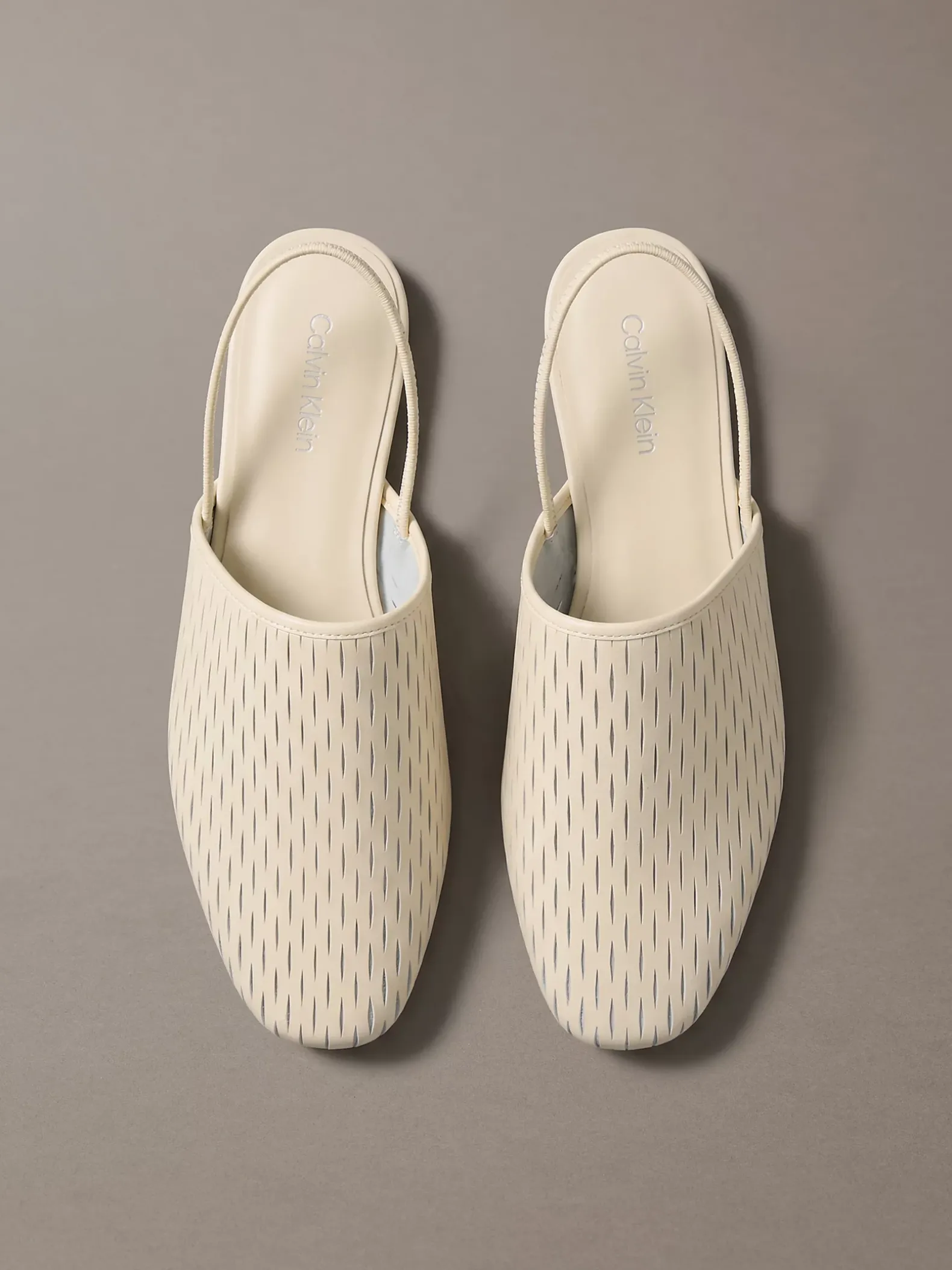 Leren slingback muiltjes