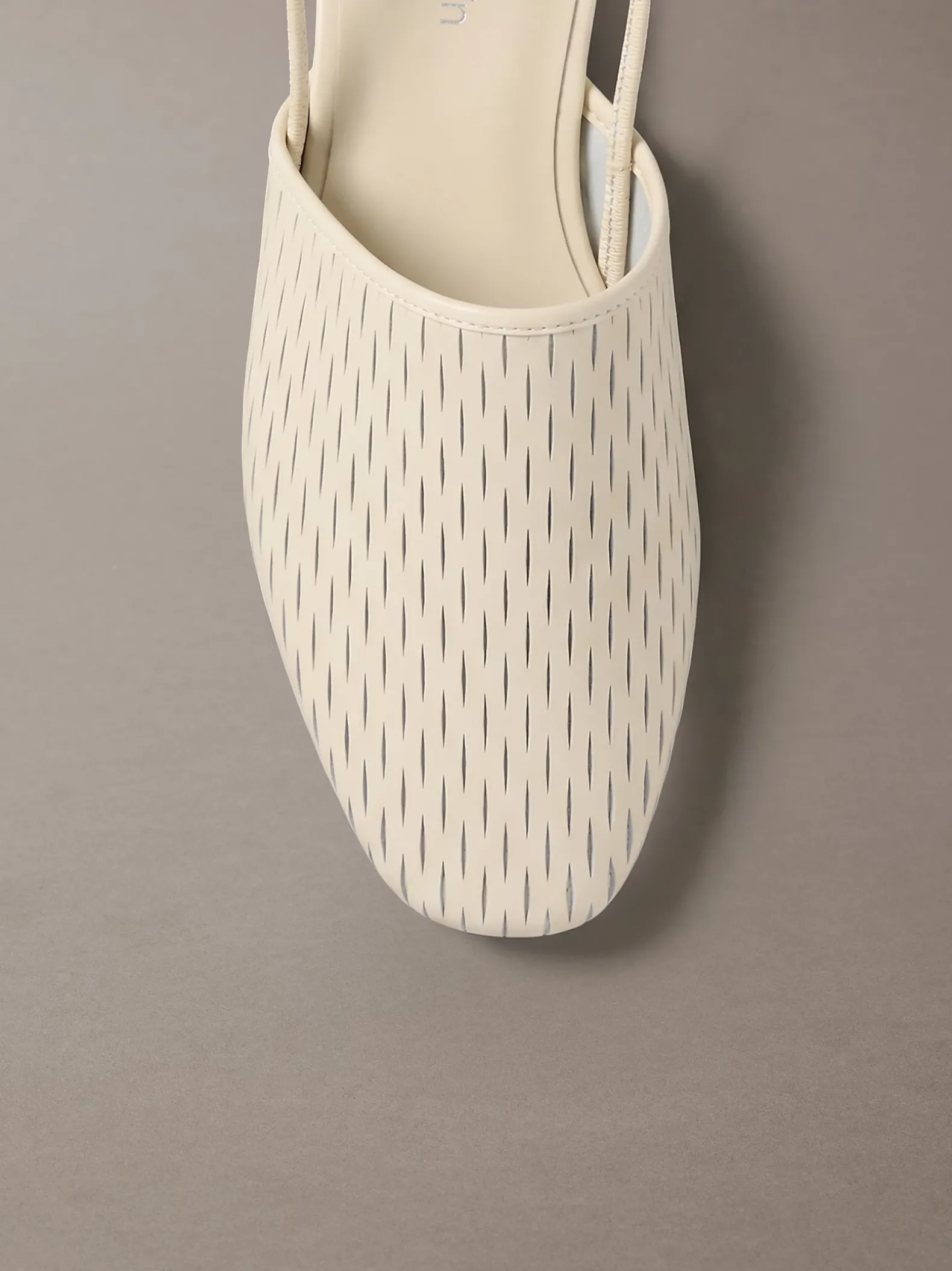 Leren slingback muiltjes