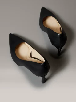 Leren stilettopumps