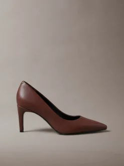 Leren stilettopumps