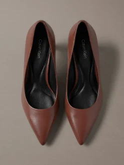 Leren stilettopumps