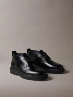 Leren veterschoenen met Airfit®-demping