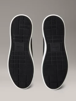 Leren vetersneakers met verborgen oogje
