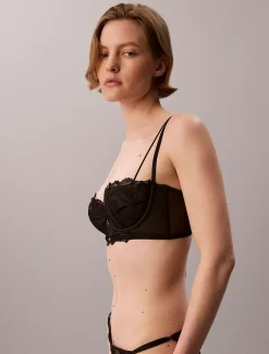 Lichte gevoerde balconette - CK Black Lace Floral
