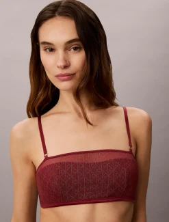 Licht gevoerde bandeau - Minimalist Emblem Mesh