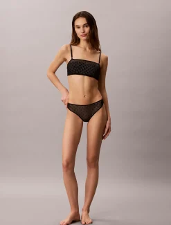 Licht gevoerde bandeau - Minimalist Emblem Mesh