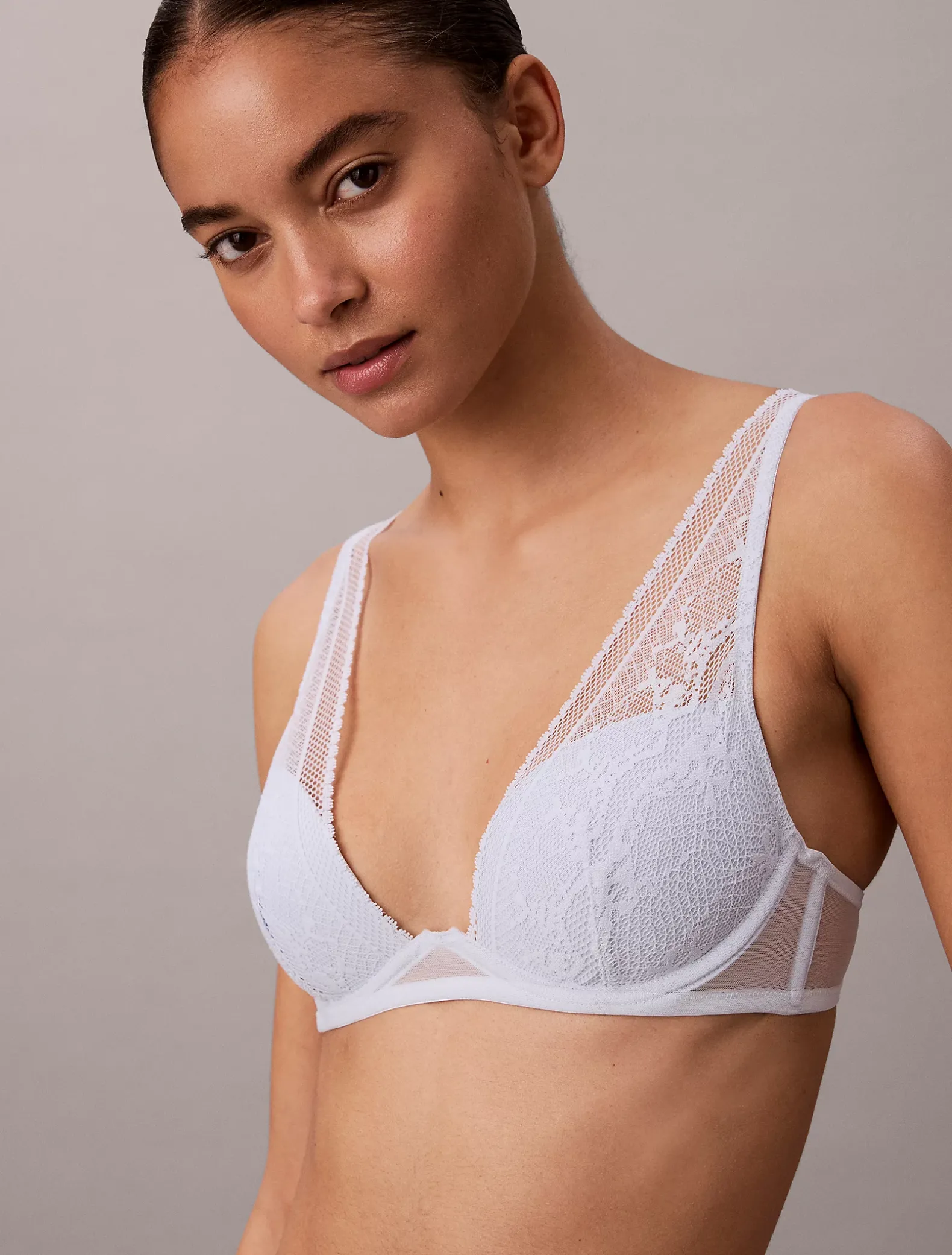 Licht gevoerde plunge-bh - Eternal Stretch Lace