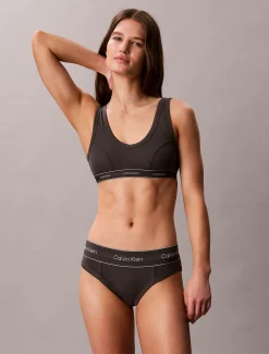 Licht gevoerde triangel bralette - Heritage Cotton Stretch