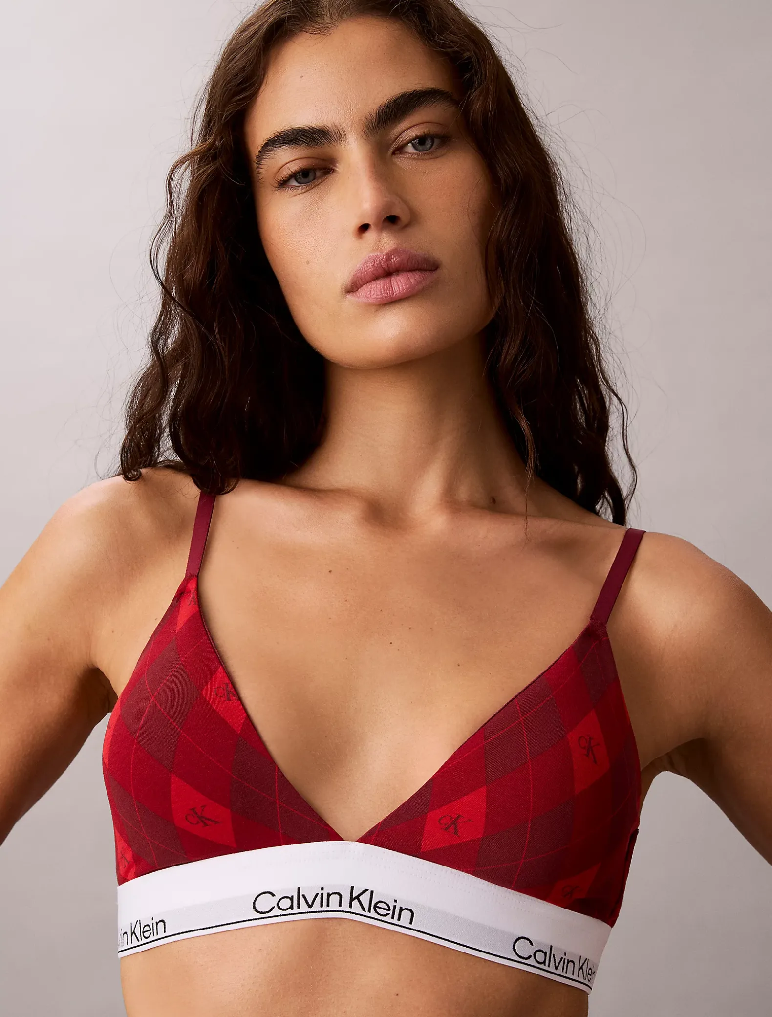 Licht gevoerde triangel bralette - Icon Cotton Modal