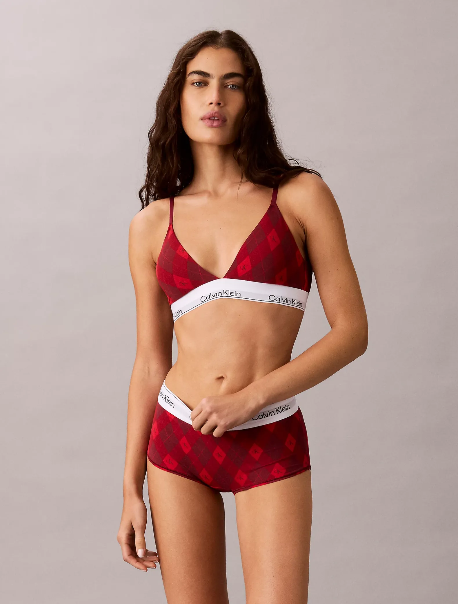 Licht gevoerde triangel bralette - Icon Cotton Modal