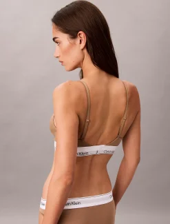 Licht gevoerde triangel bralette - Icon Cotton Modal