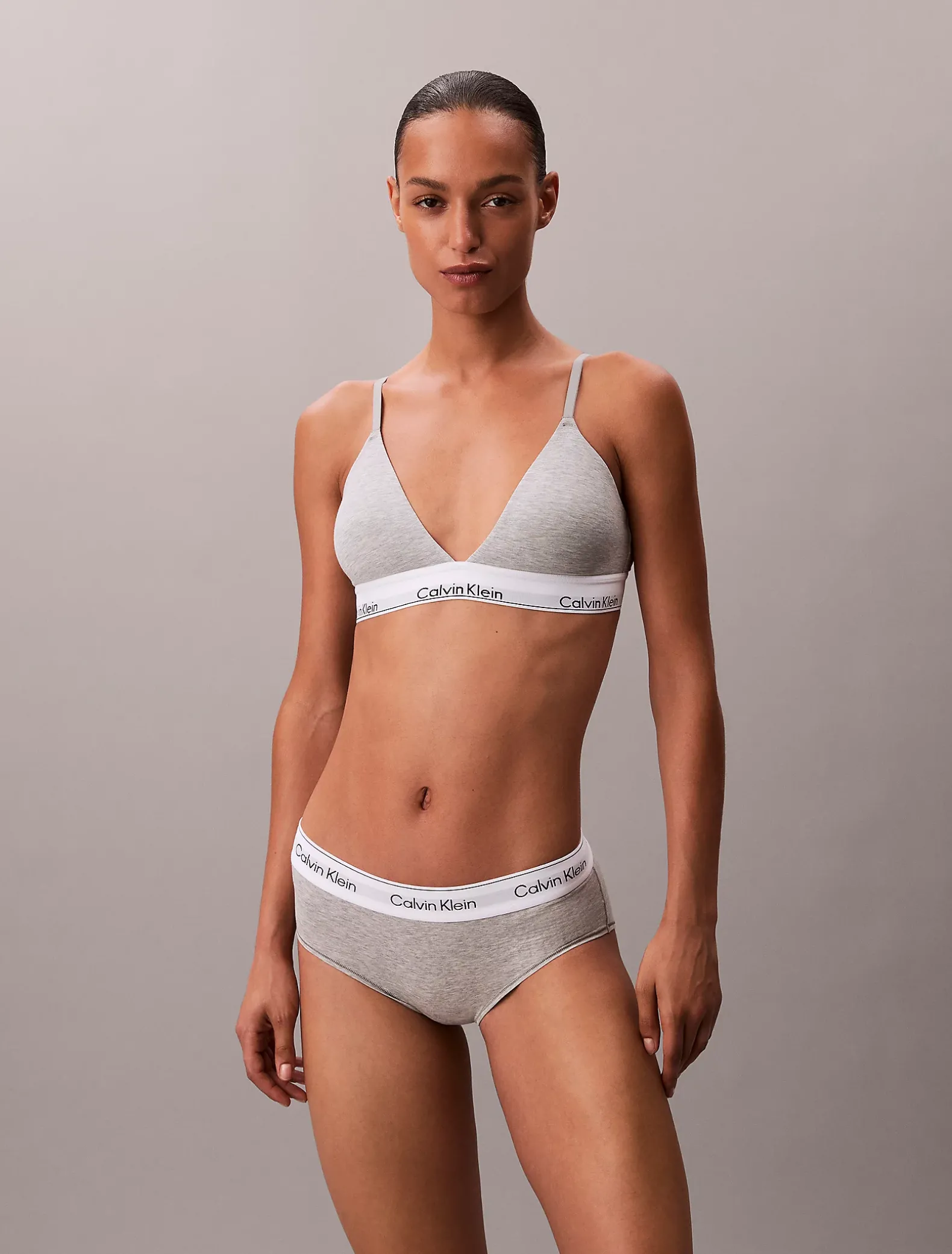 Licht gevoerde triangel bralette - Icon Cotton Modal