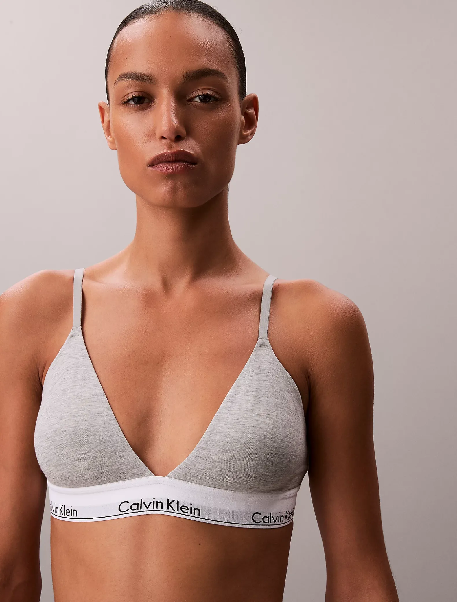 Licht gevoerde triangel bralette - Icon Cotton Modal