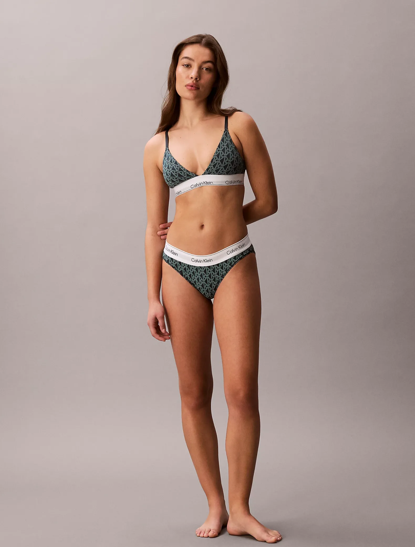 Licht gevoerde triangel bralette - Icon Cotton Modal