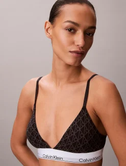 Licht gevoerde triangel bralette - Icon Cotton Modal