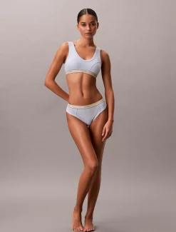 Licht gevoerde triangel bralette - Heritage Cotton Stretch