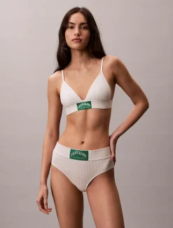 Licht gevoerde triangel bralette - Heritage Cotton Stretch