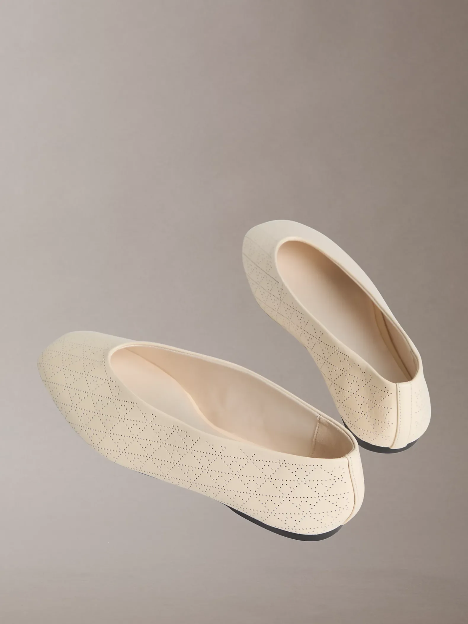 Liliana - Leren ballerina's met logo