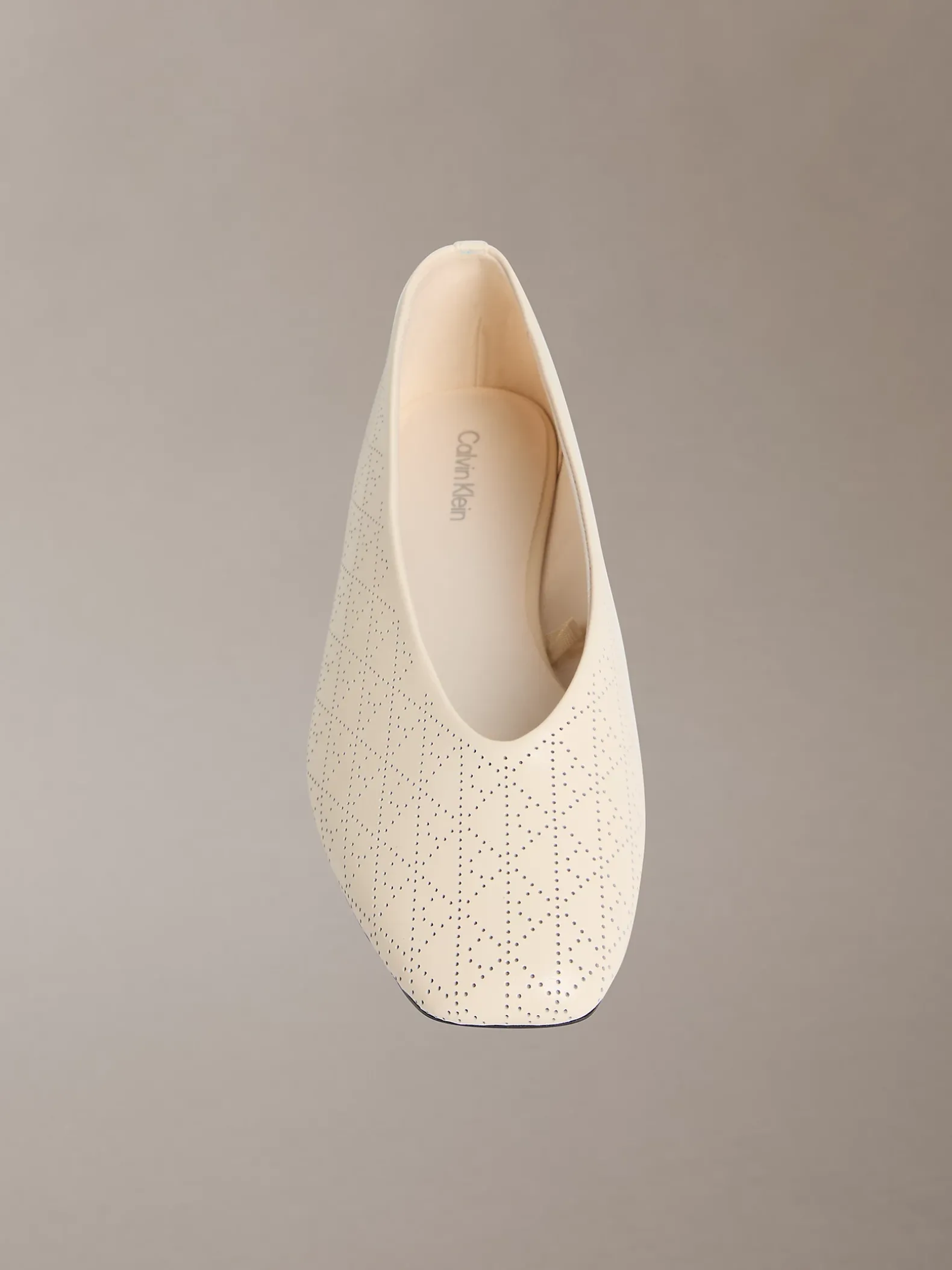 Liliana - Leren ballerina's met logo