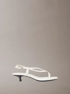 Lina - Leren sandalen met kitten heel
