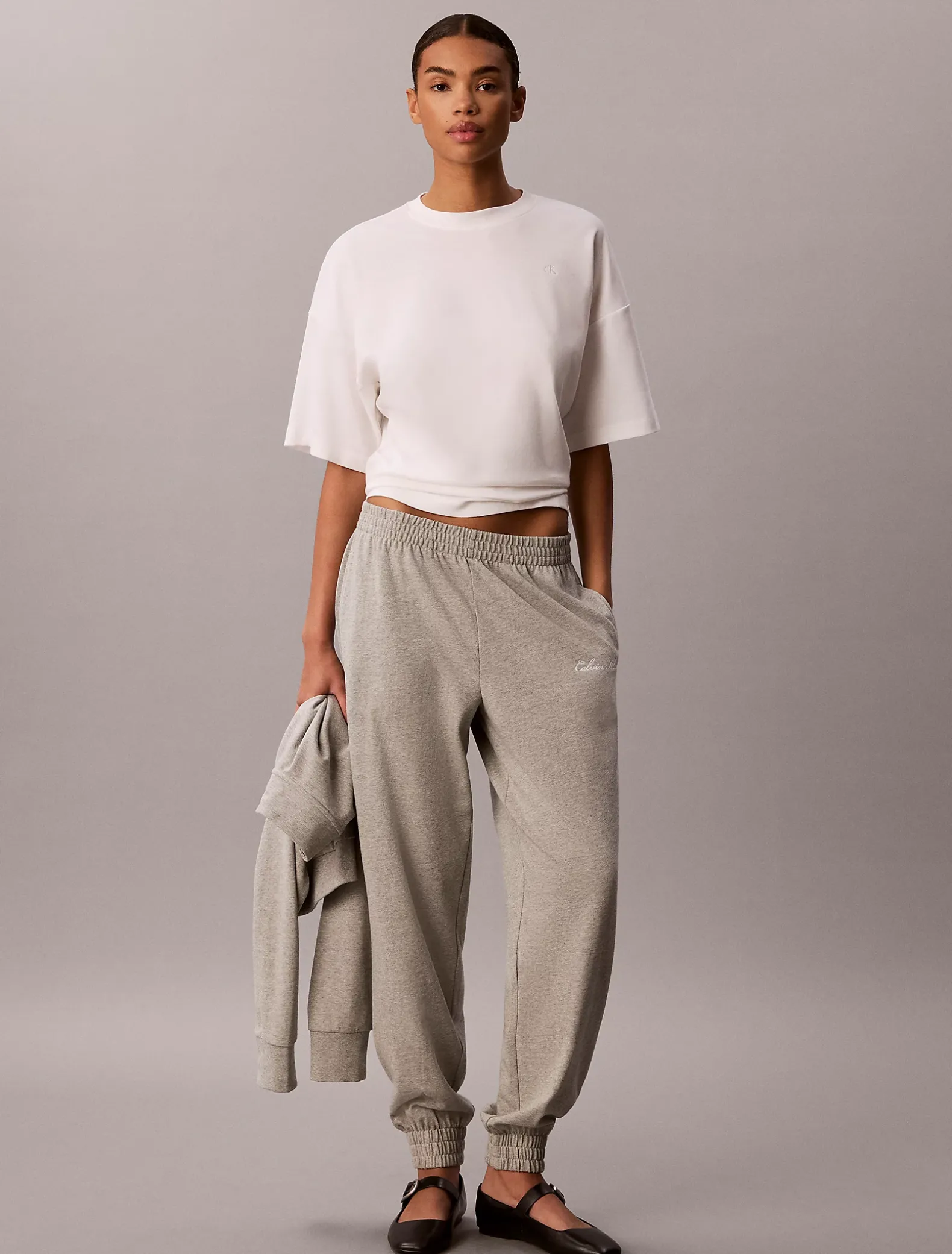 Loungesweatbroek met logo - Icon Cotton Jersey