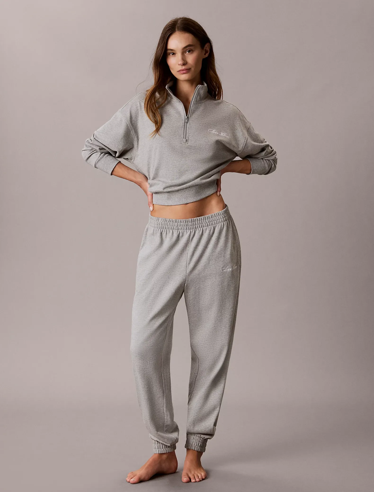 Loungesweatshirt met logo - Icon Cotton Jersey