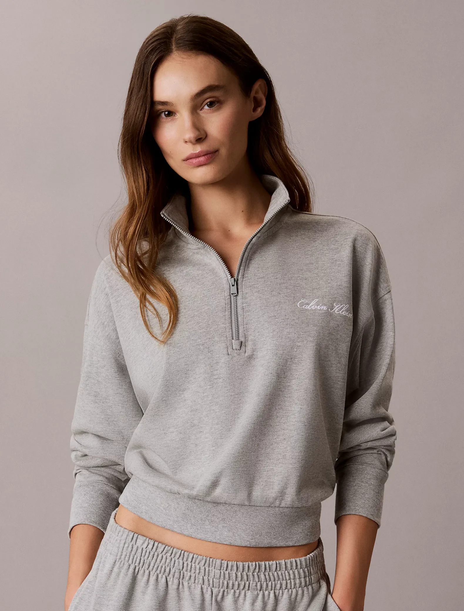 Loungesweatshirt met logo - Icon Cotton Jersey