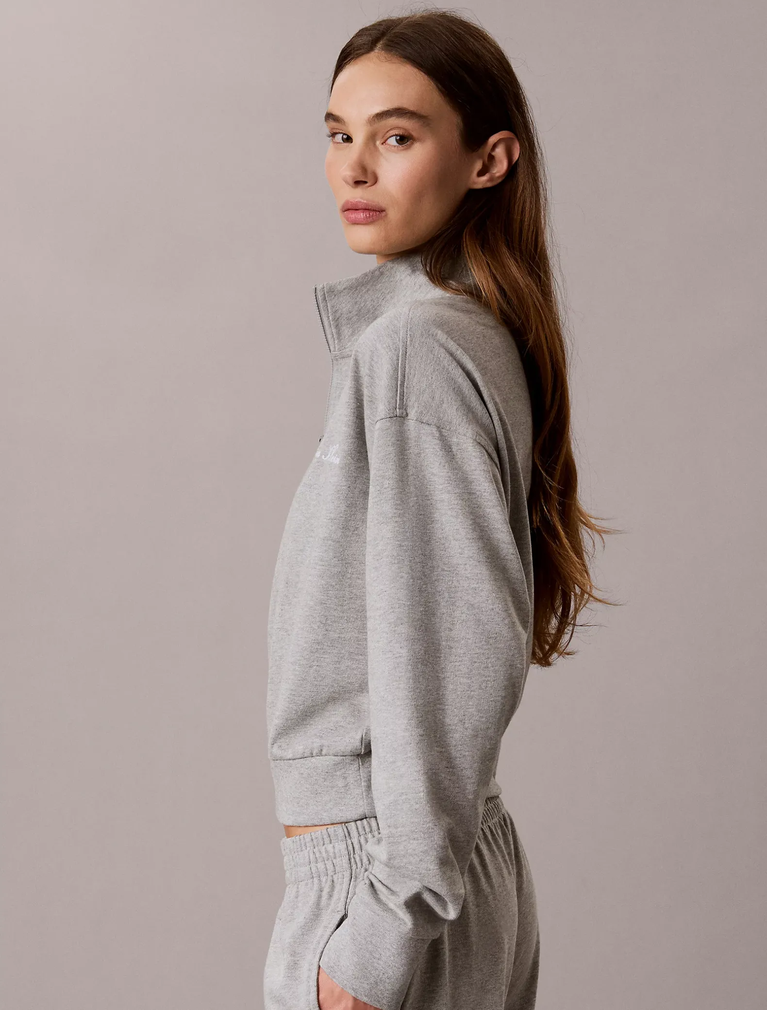 Loungesweatshirt met logo - Icon Cotton Jersey