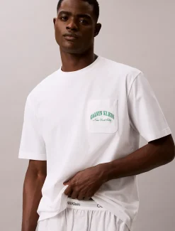 Lounge-T-shirt met logo - Heritage Cotton Poplin
