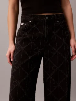 Low Rise Baggy Logo Jeans