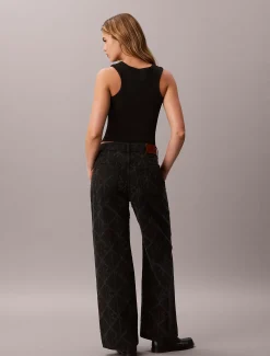 Low Rise Baggy Logo Jeans