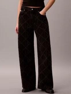 Low Rise Baggy Logo Jeans
