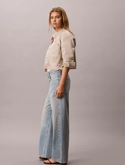 Low Rise Logo Tape Baggy Jeans