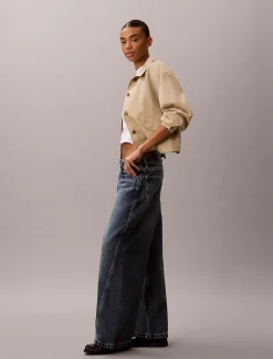 Low Rise Twisted Baggy Jeans
