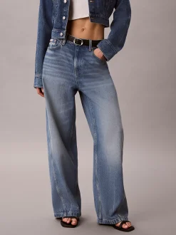 Low Rise Twisted Baggy Jeans