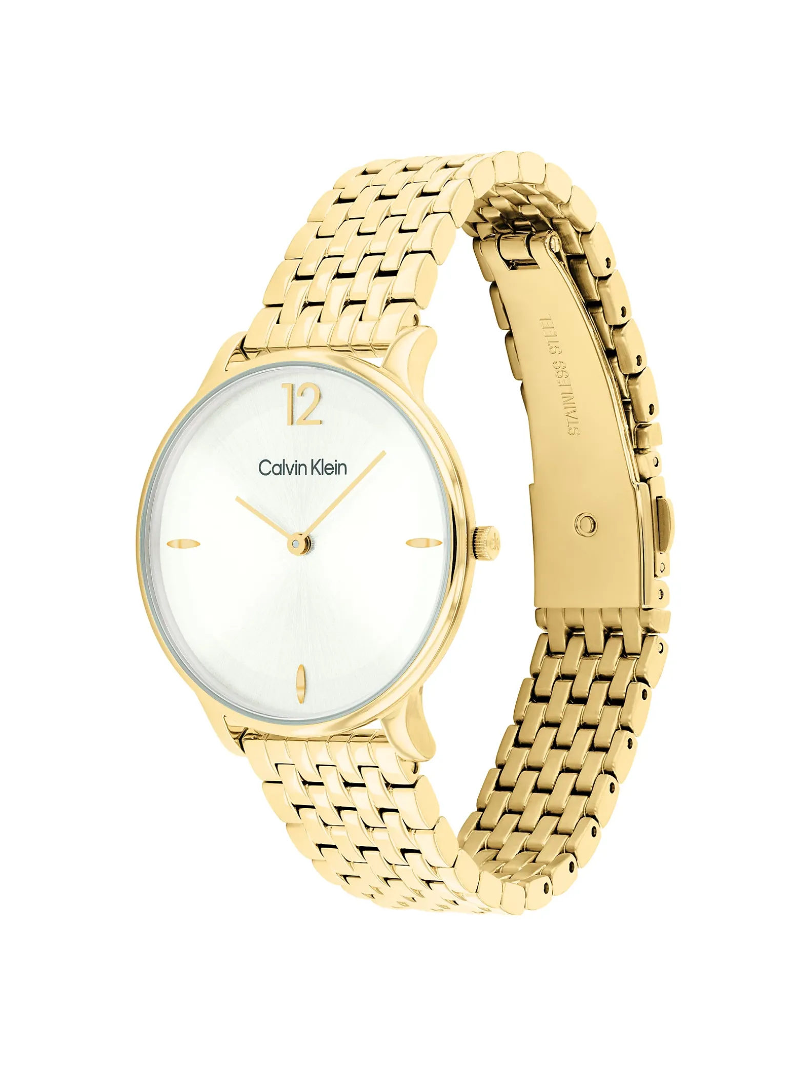Luxe verguld stalen armbandhorloge