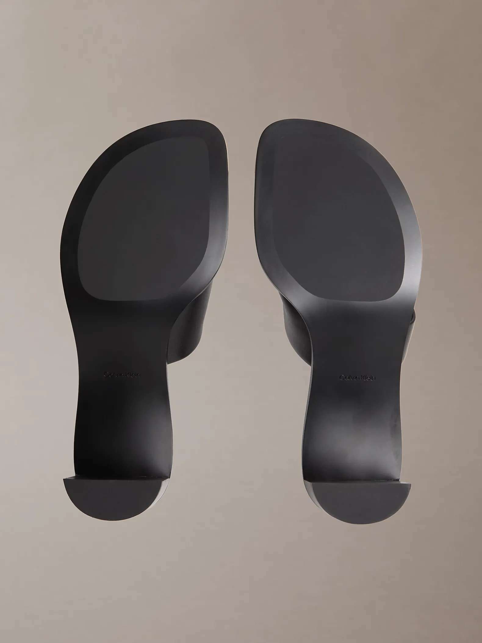 Marghe - Leren teenslippers met hak