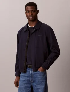 Matte blousonjack van twill met rits