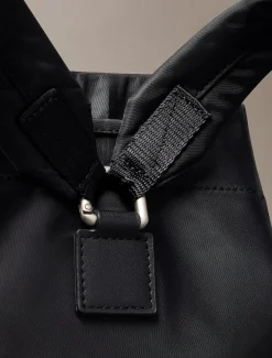 Matte nylon rugzak met trekkoord