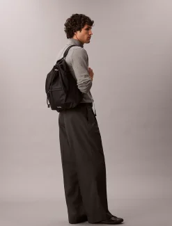 Matte nylon rugzak met trekkoord