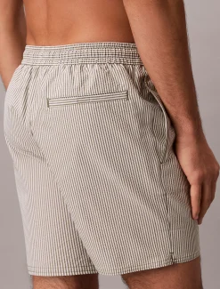 Medium zwemshort met trekkoord - Seersucker