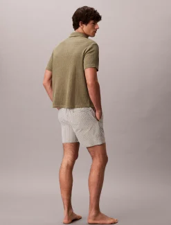 Medium zwemshort met trekkoord - Seersucker