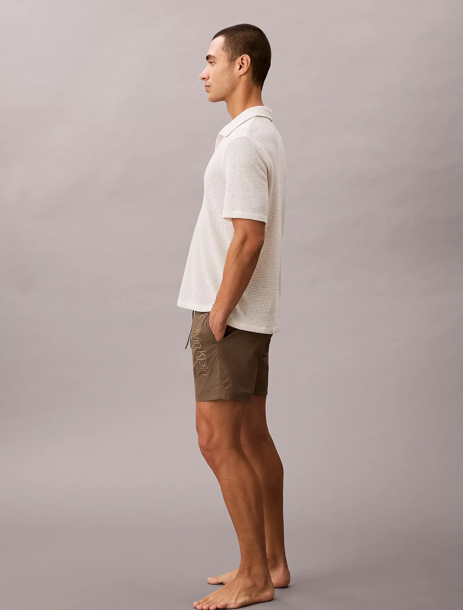 Medium zwemshort met trekkoord - CK Tech