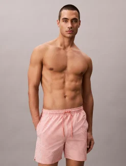 Medium zwemshort met trekkoord - Seersucker