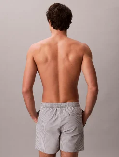 Medium zwemshort met trekkoord - Seersucker