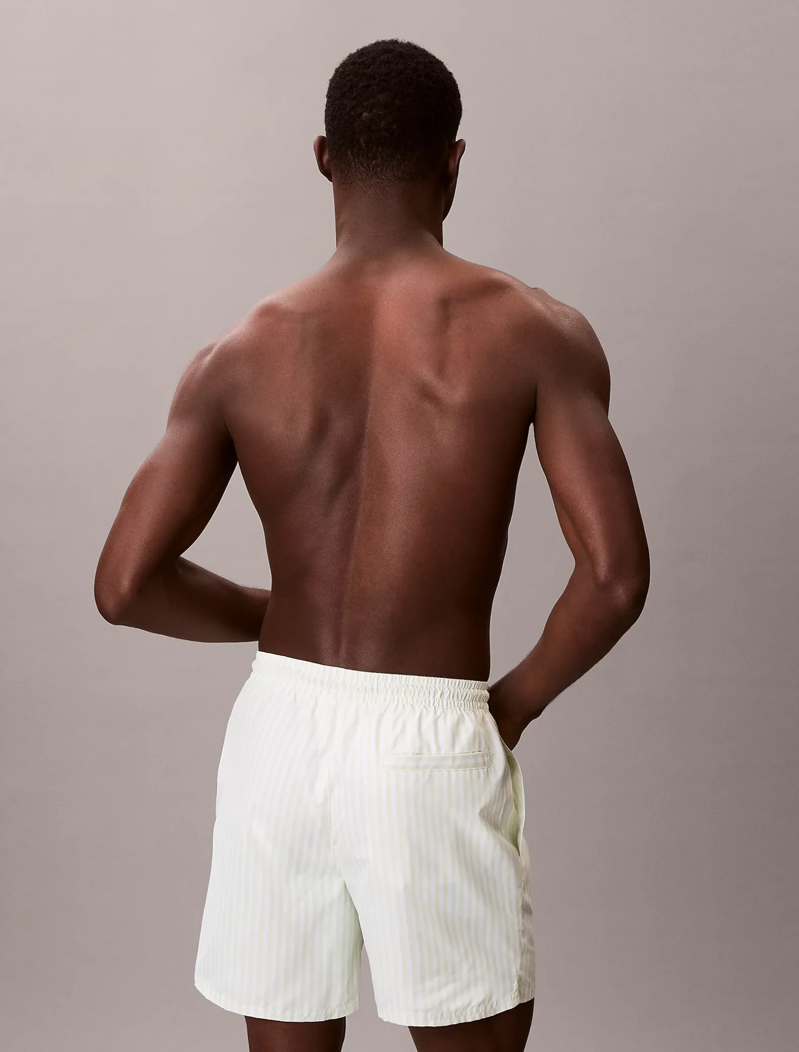 Medium zwemshort met trekkoord - CK Monogram