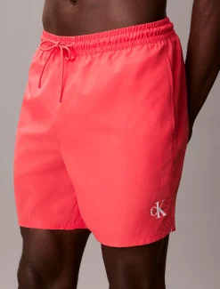 Medium zwemshort met trekkoord - CK Monogram