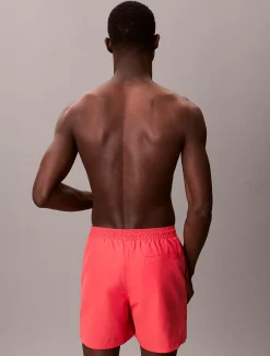 Medium zwemshort met trekkoord - CK Monogram